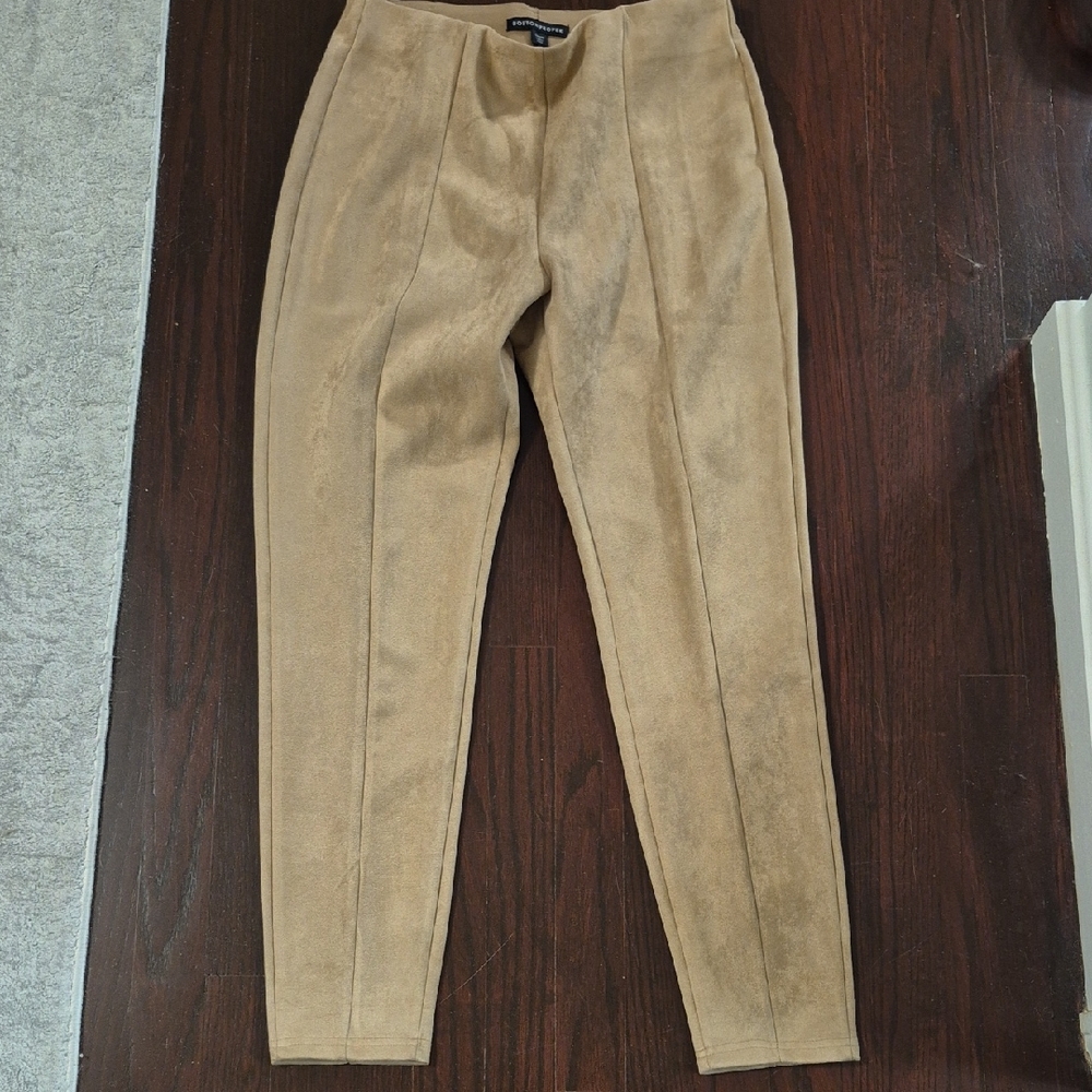 Boston Proper Cropped Tan Pants